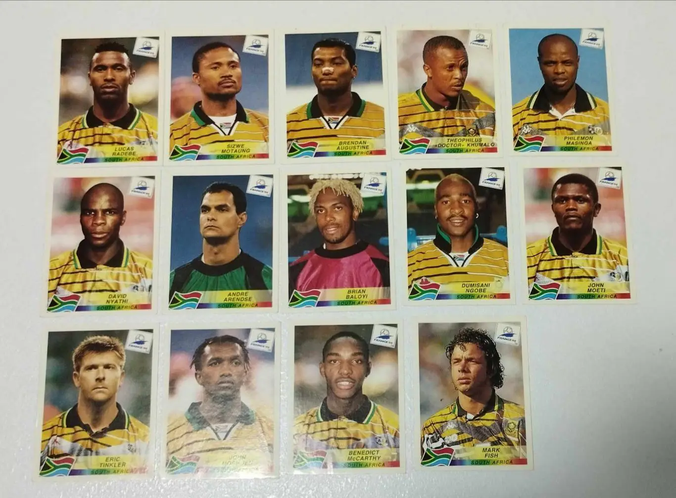Панини. Чемпионат мира 1998, Франция. Сборная ЮАР