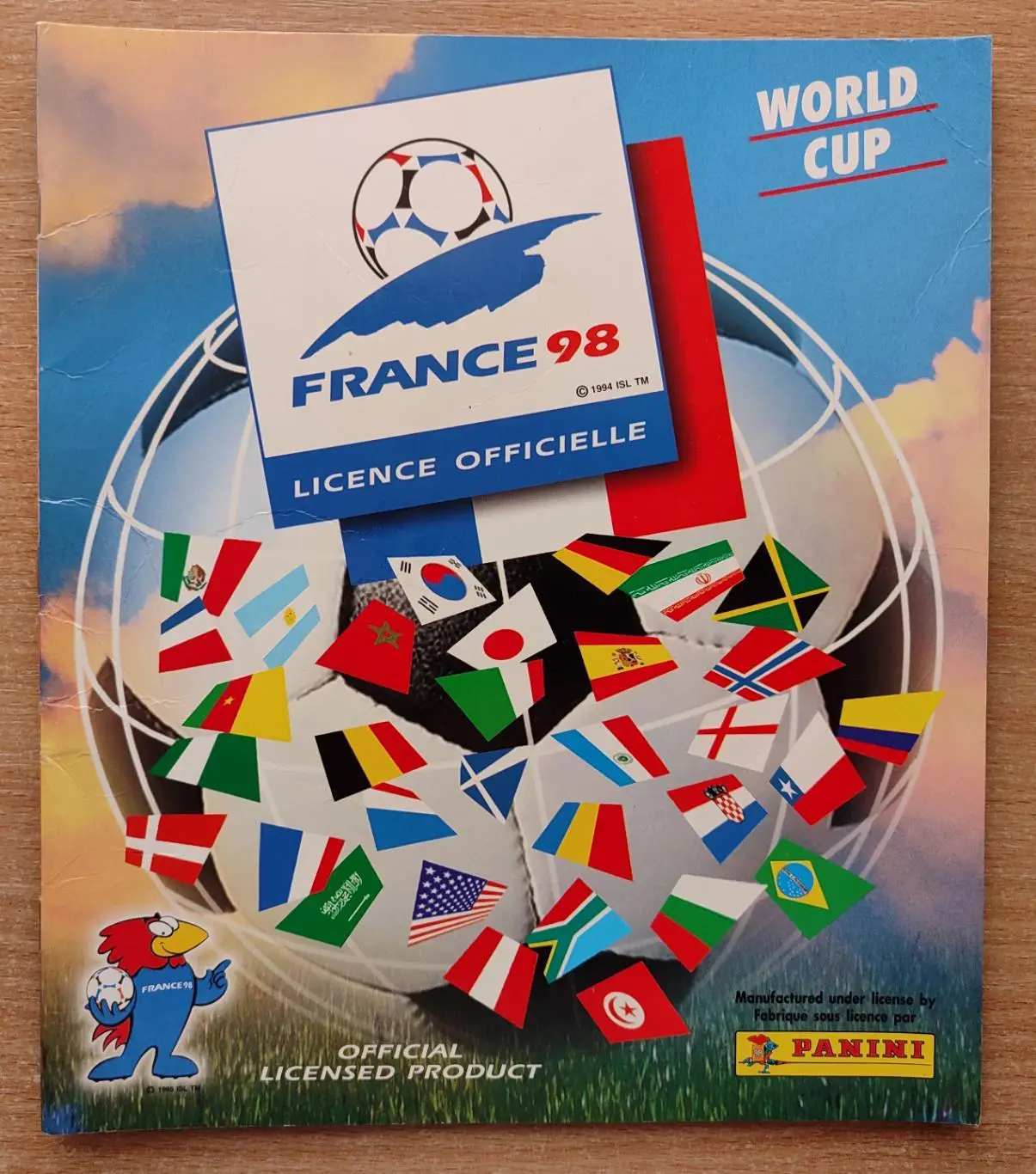 Панини. Чемпионат мира 1998, Франция. Альбом, пустой