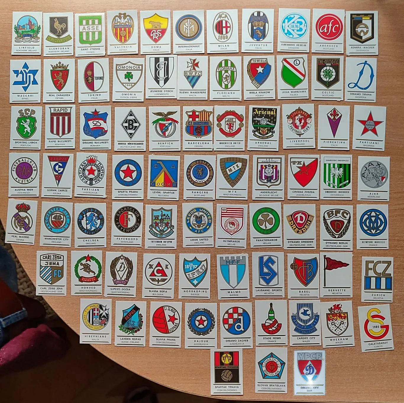 Панини. Клубы, 1970-е гг.