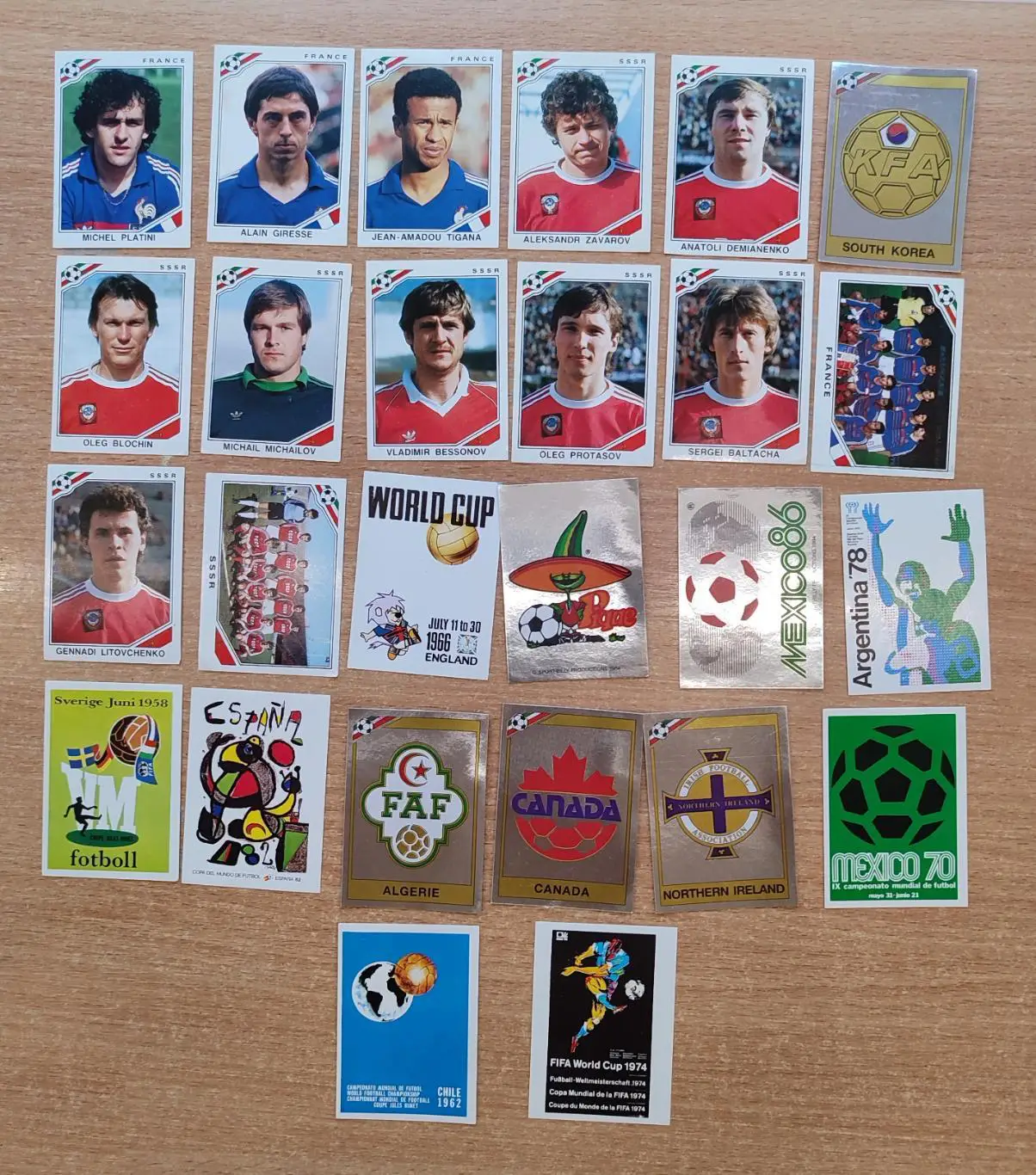 Панини. Чемпионат мира 1986, Мексика. Разные