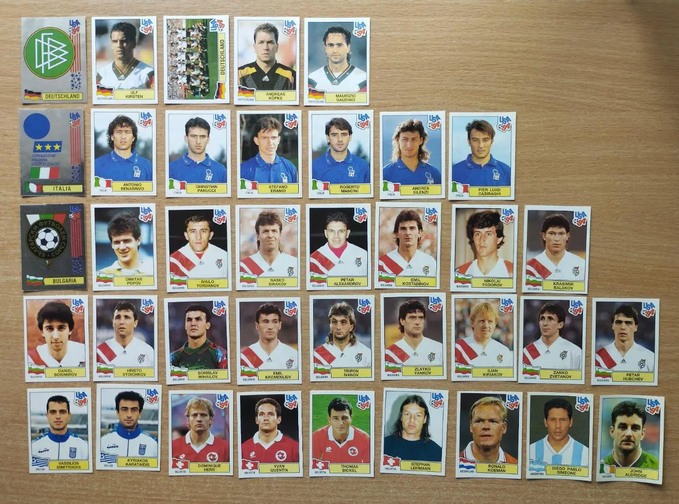 Панини. Чемпионат мира 1994, США. Разные