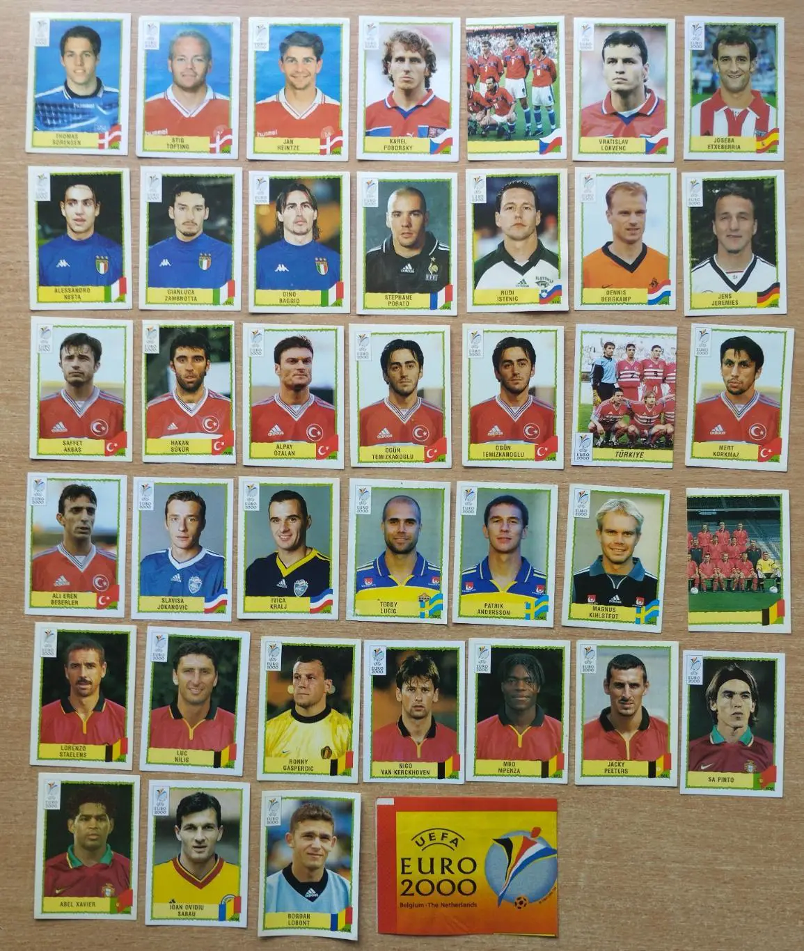 Панини. Чемпионат Европы 2000, Бельгия/Нидерланды. Разные