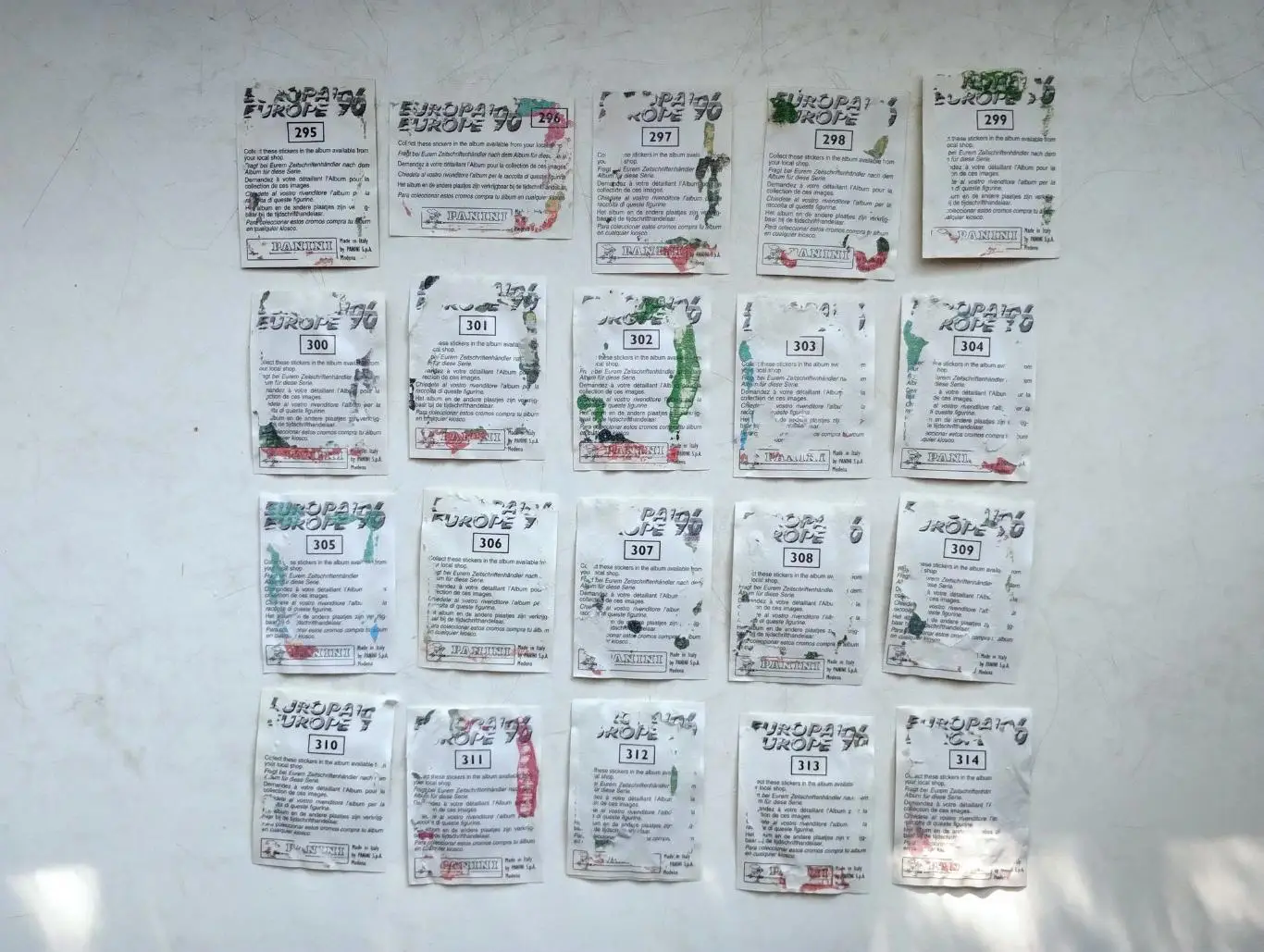 Панини. Чемпионат Европы 1996, Англия. 334 из 354, смотри описание 1