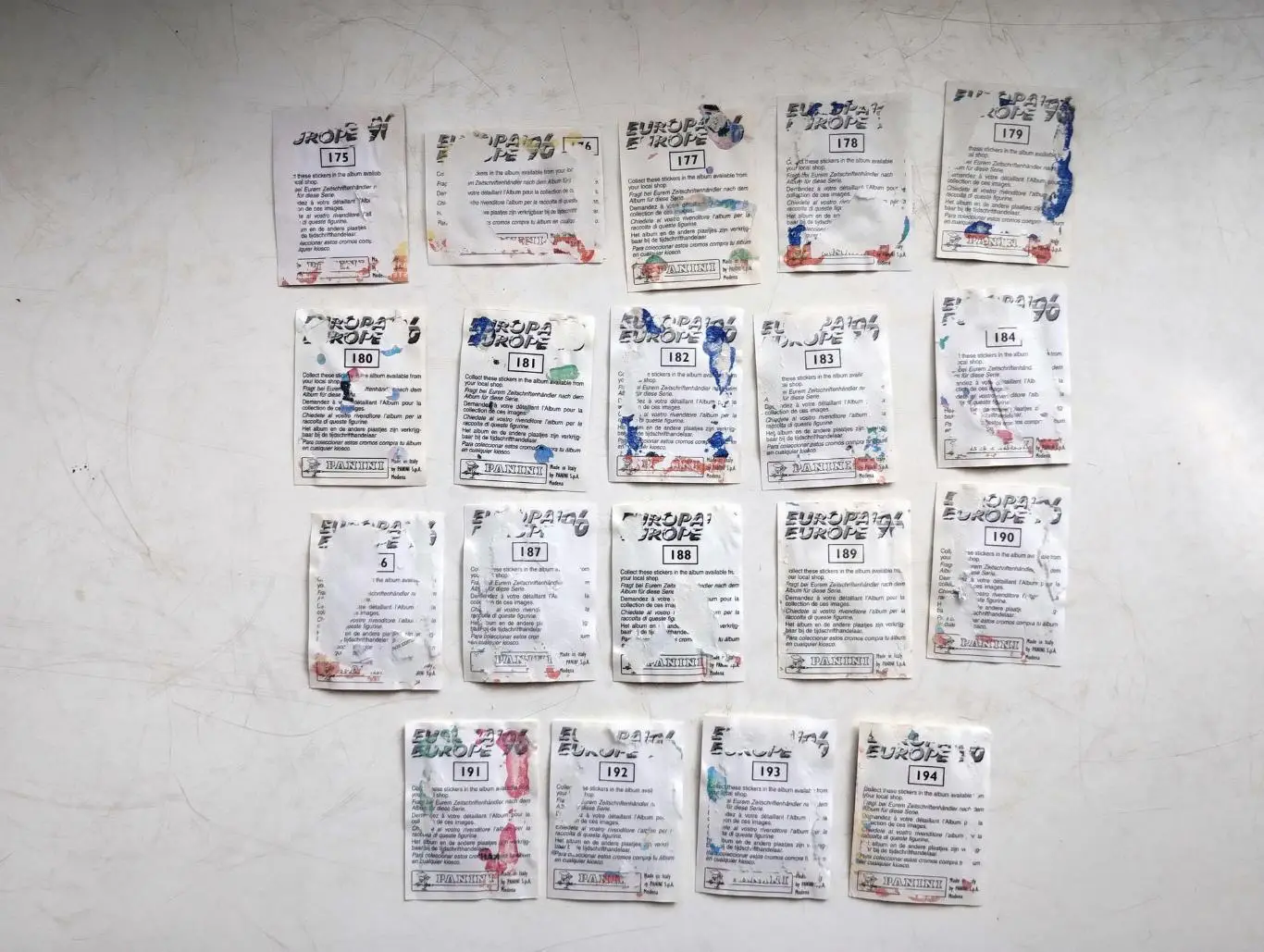 Панини. Чемпионат Европы 1996, Англия. 334 из 354, смотри описание 3