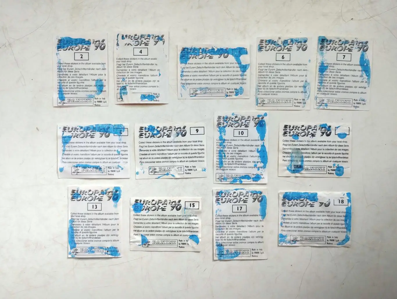 Панини. Чемпионат Европы 1996, Англия. 334 из 354, смотри описание 7