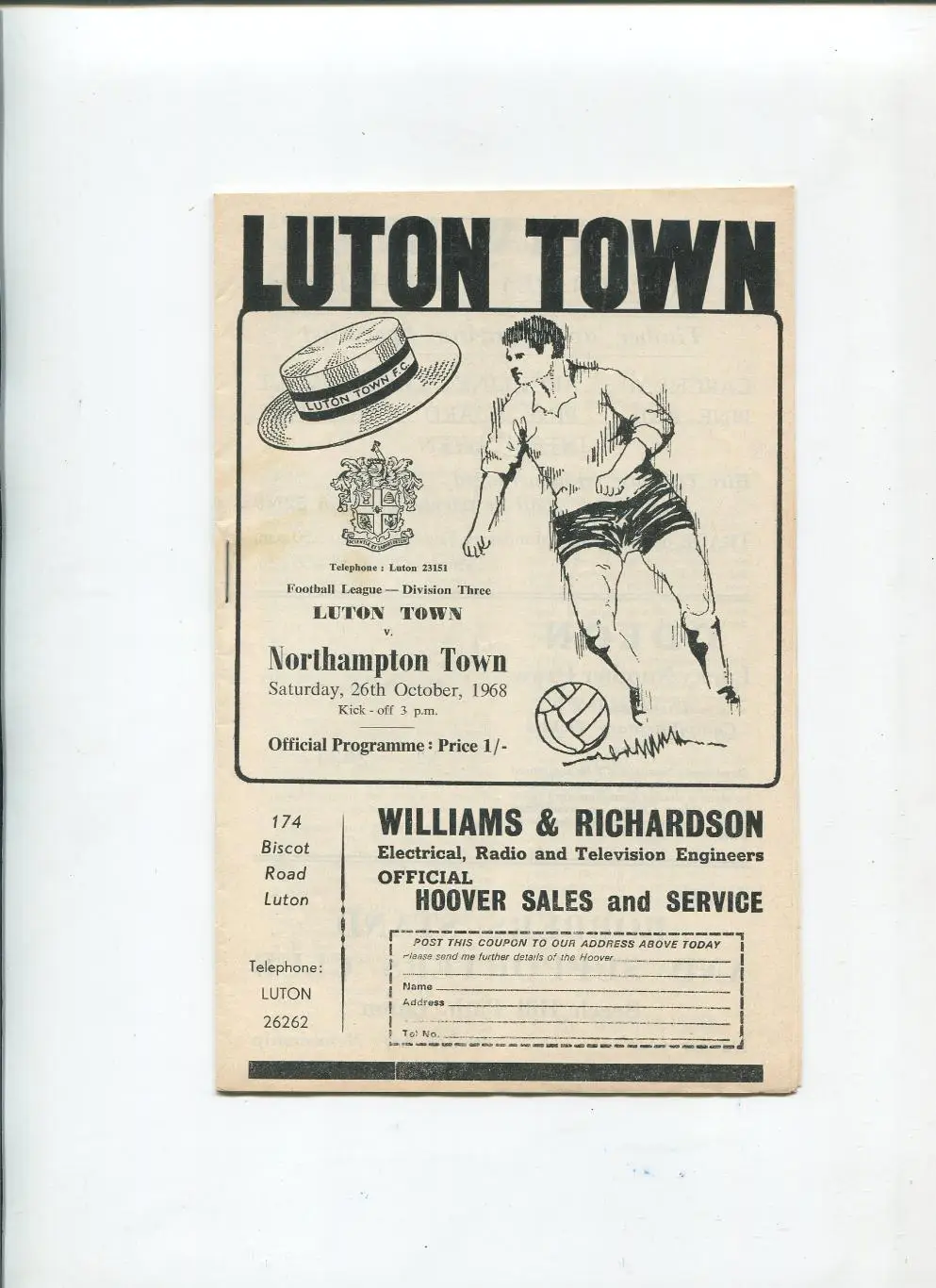 Чемпионат Англии 1968 Лутон Таун