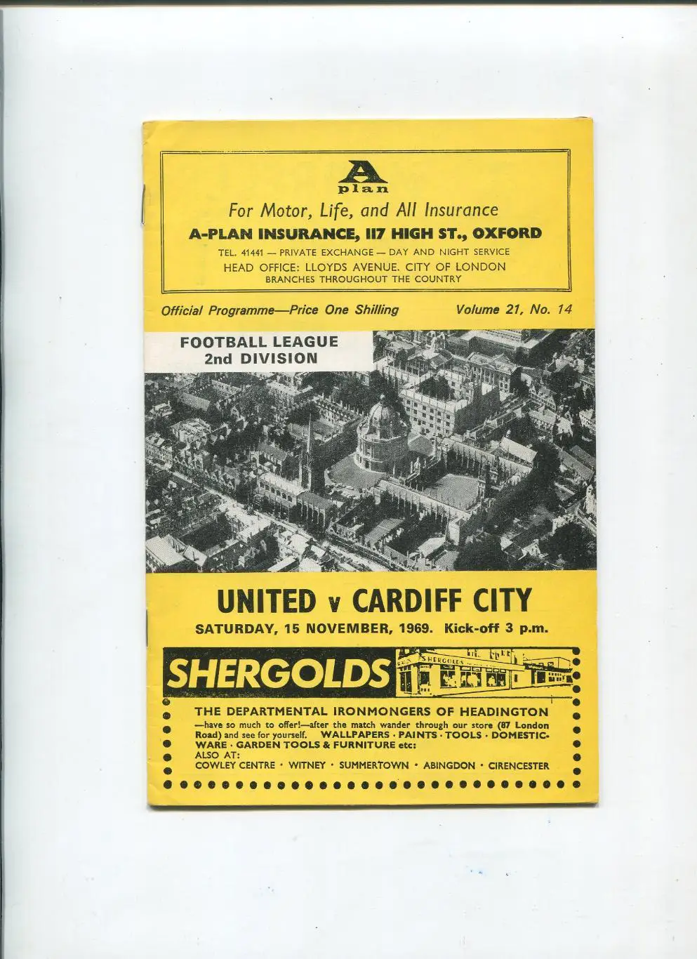 Чемпионат Англии 1969 Оксфорд