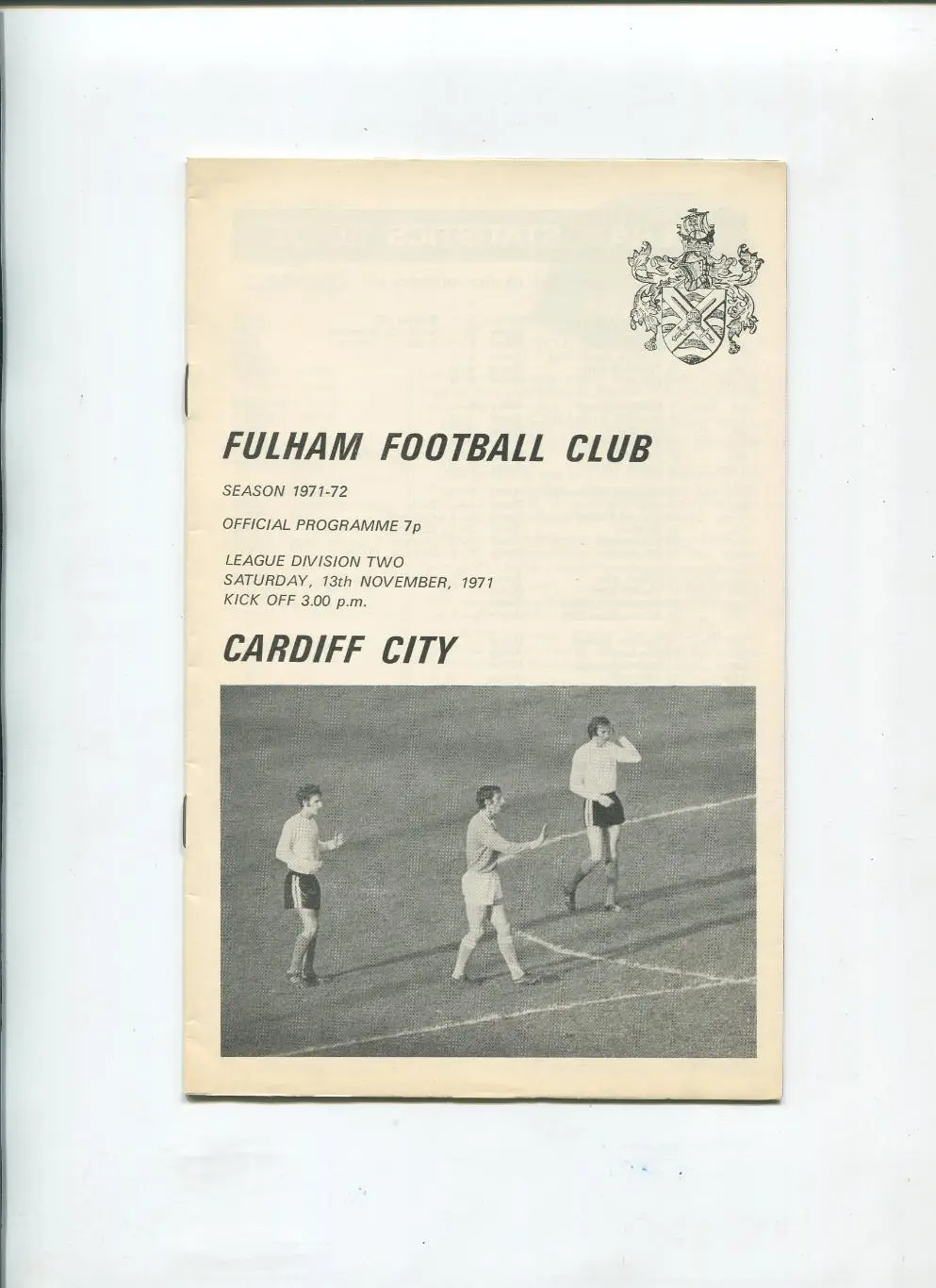 Чемпионат Англии 1971 Фулхэм 13.11