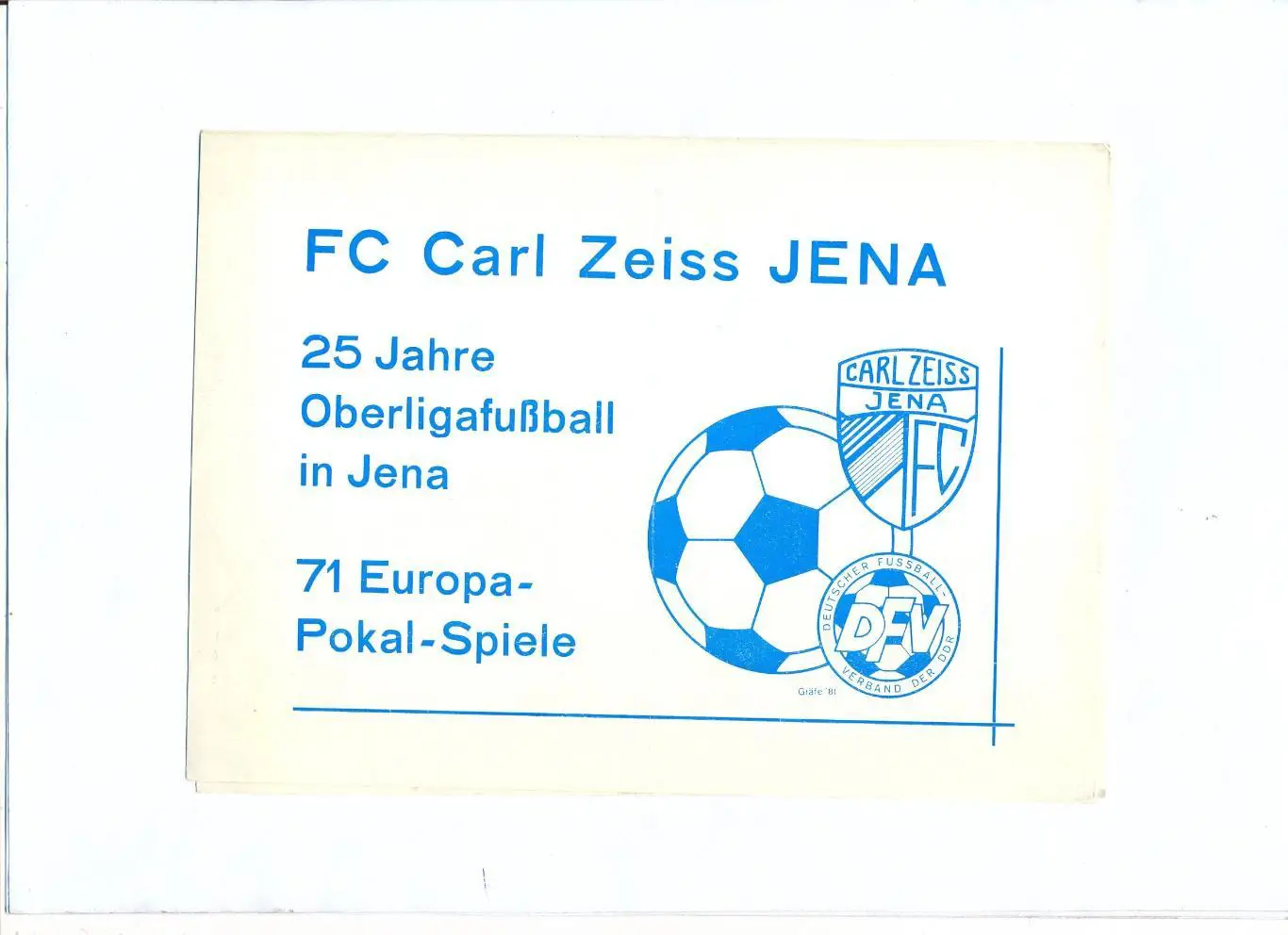 Карл Цейс Йена, ГДР 1981, 25 лет в Европе