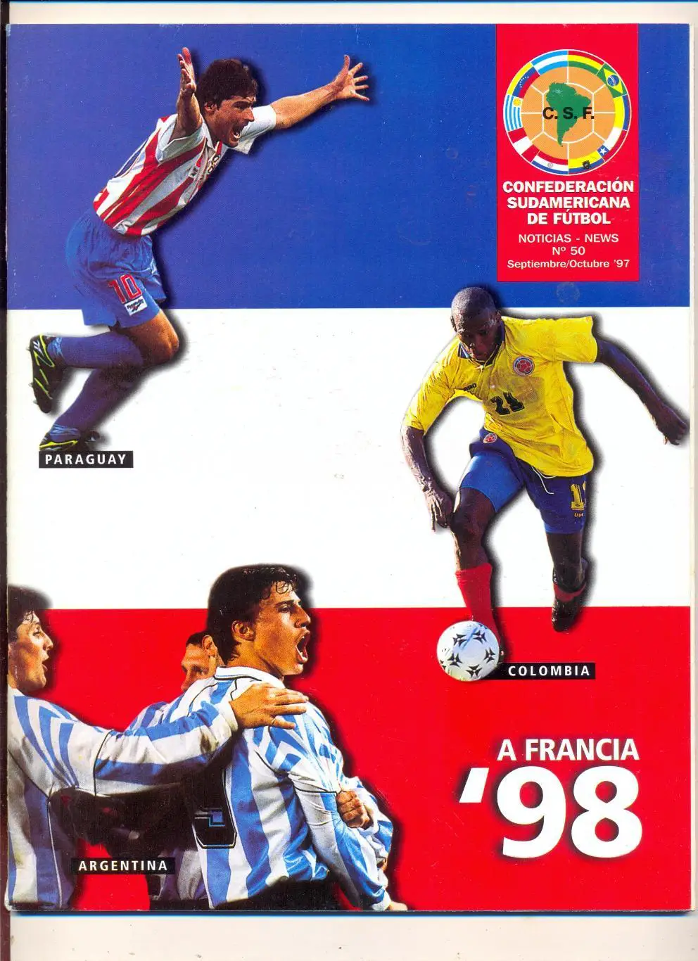 Официальный журнал Южноамерикаской федерации футбола 1998