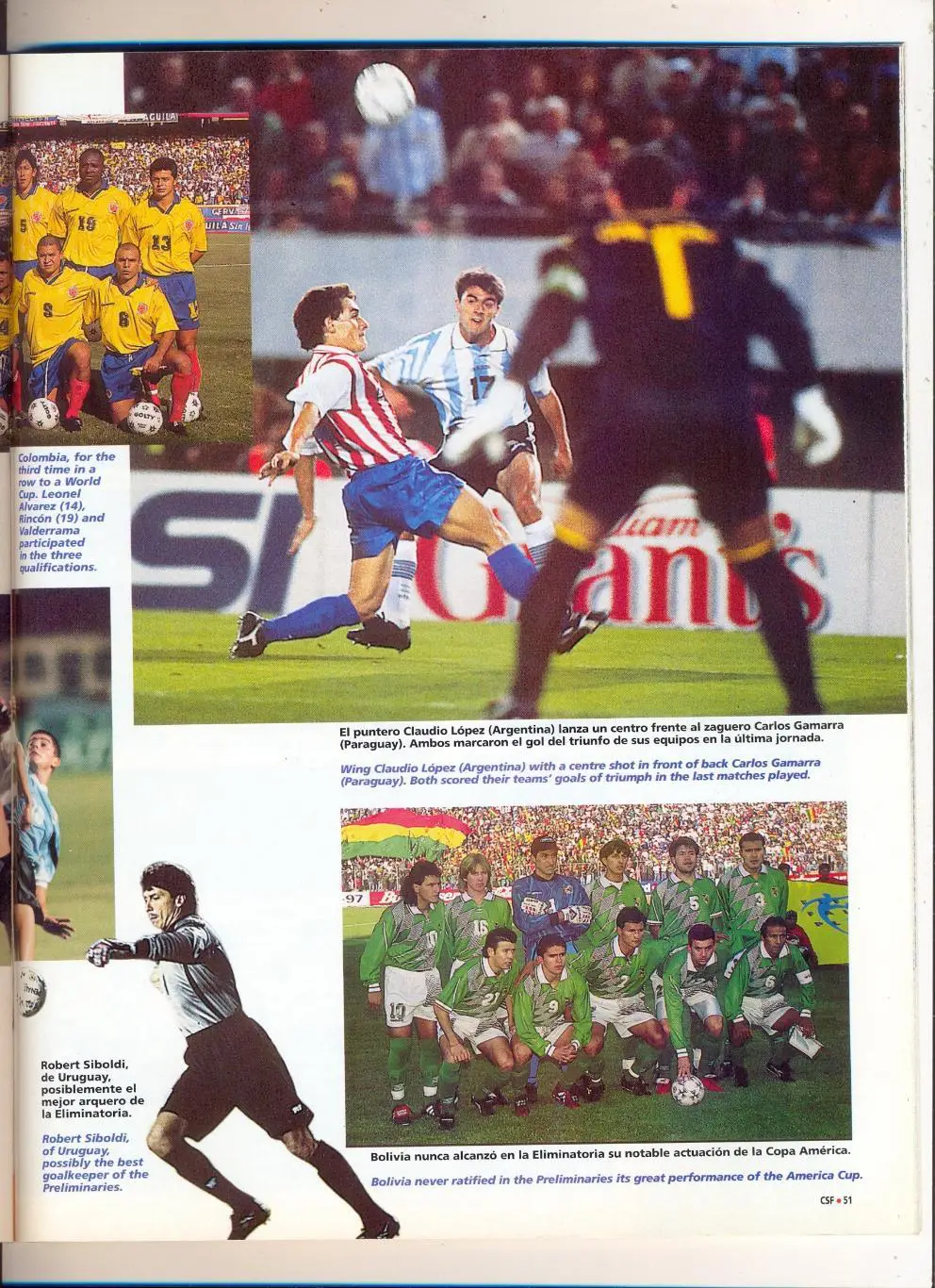 Официальный журнал Южноамерикаской федерации футбола 1998 4
