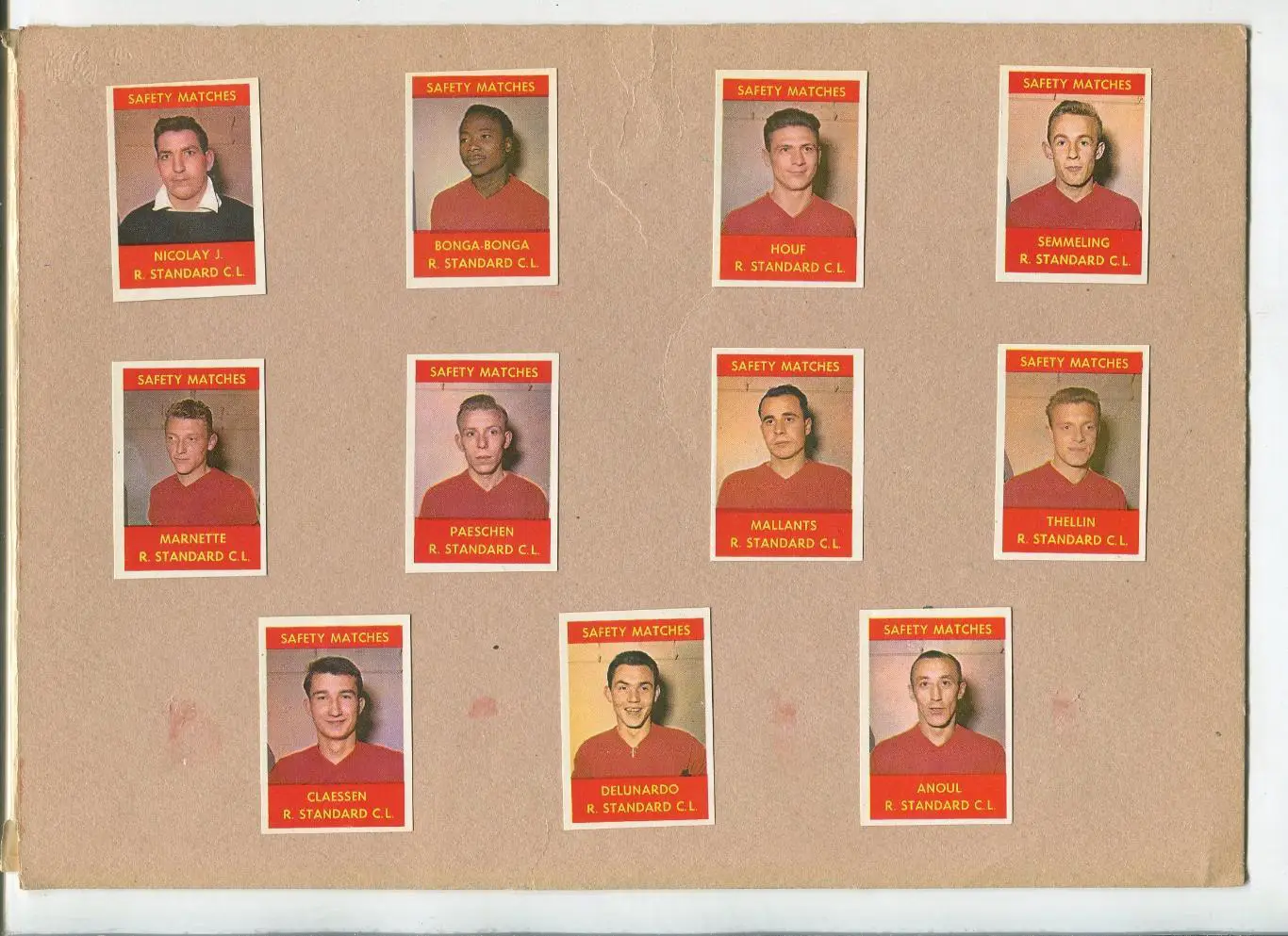 Спичечные этикетки Стандард Льеж, Бельгия, 1960-е гг.