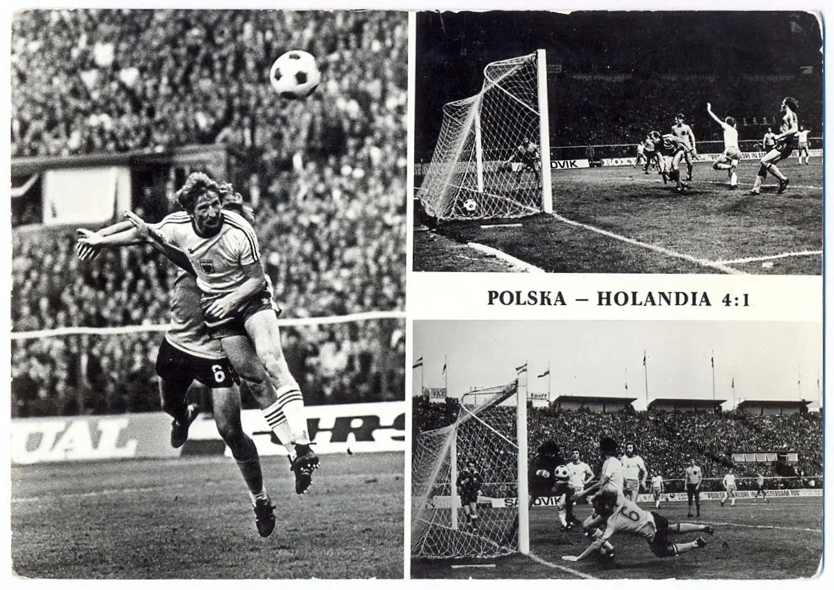 Открытка. Польша - Нидерланды 4:1