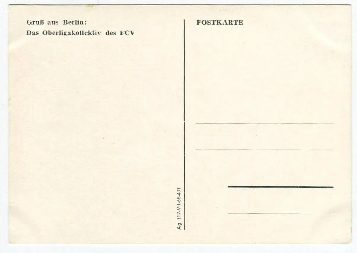 Открытка. Форвертс Берлин, ГДР 1968 1