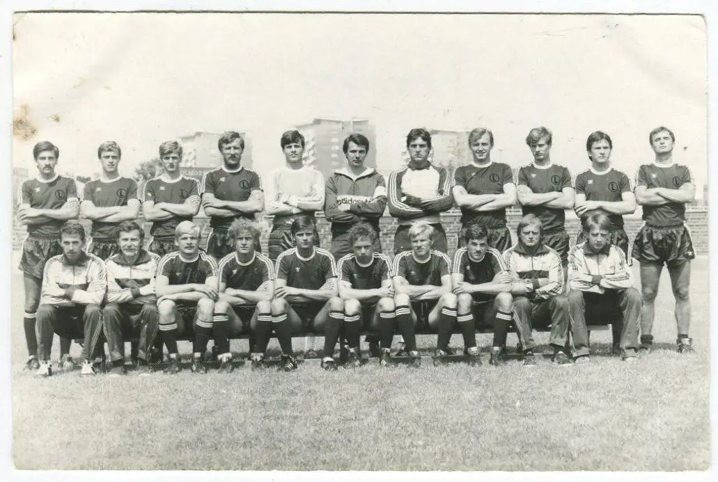 Открытка. Легия Варшава, Польша, 1970-е гг.