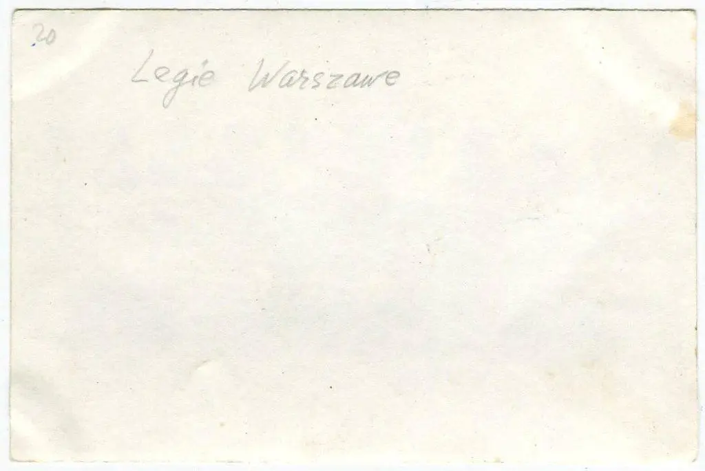 Открытка. Легия Варшава, Польша, 1970-е гг. 1