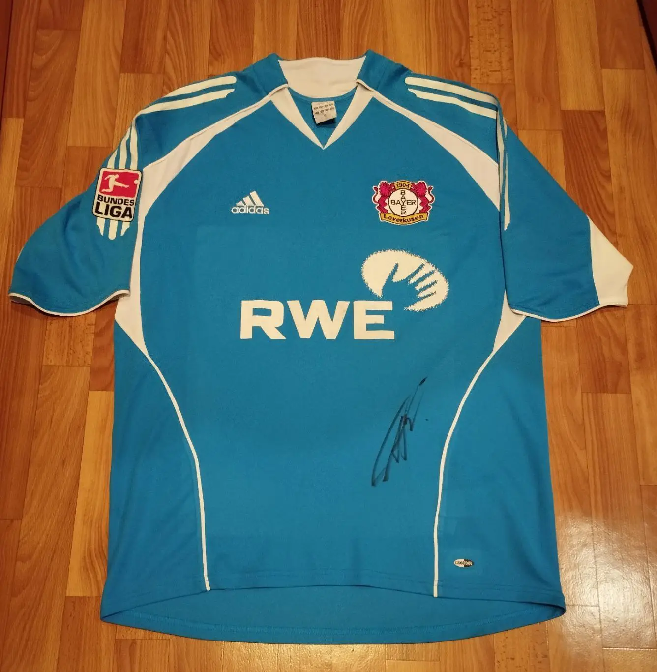 Оригинальная матчевая футболка Байер Леверкузен, Германия, Андрей Воронин, авт