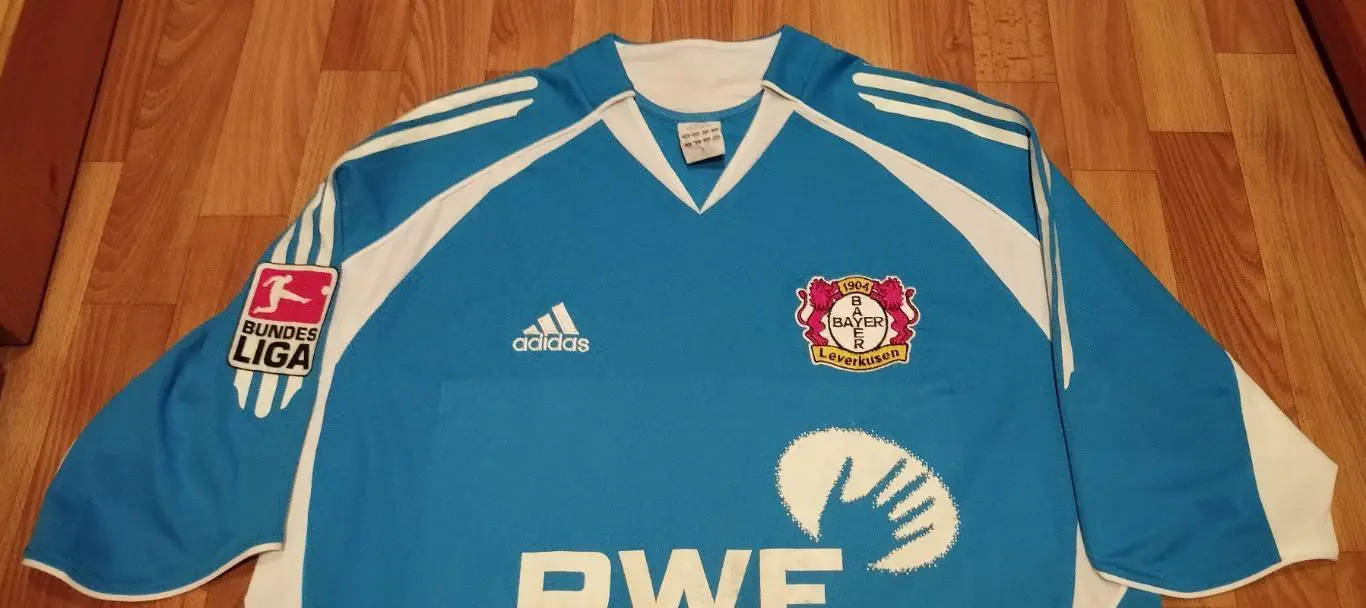 Оригинальная матчевая футболка Байер Леверкузен, Германия, Андрей Воронин, авт 1