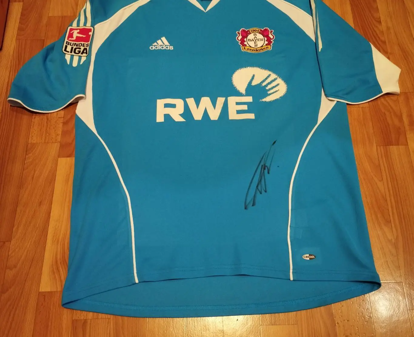 Оригинальная матчевая футболка Байер Леверкузен, Германия, Андрей Воронин, авт 2