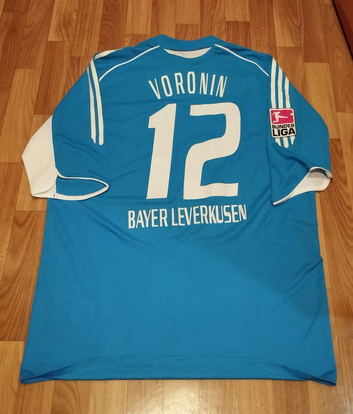Оригинальная матчевая футболка Байер Леверкузен, Германия, Андрей Воронин, авт 7