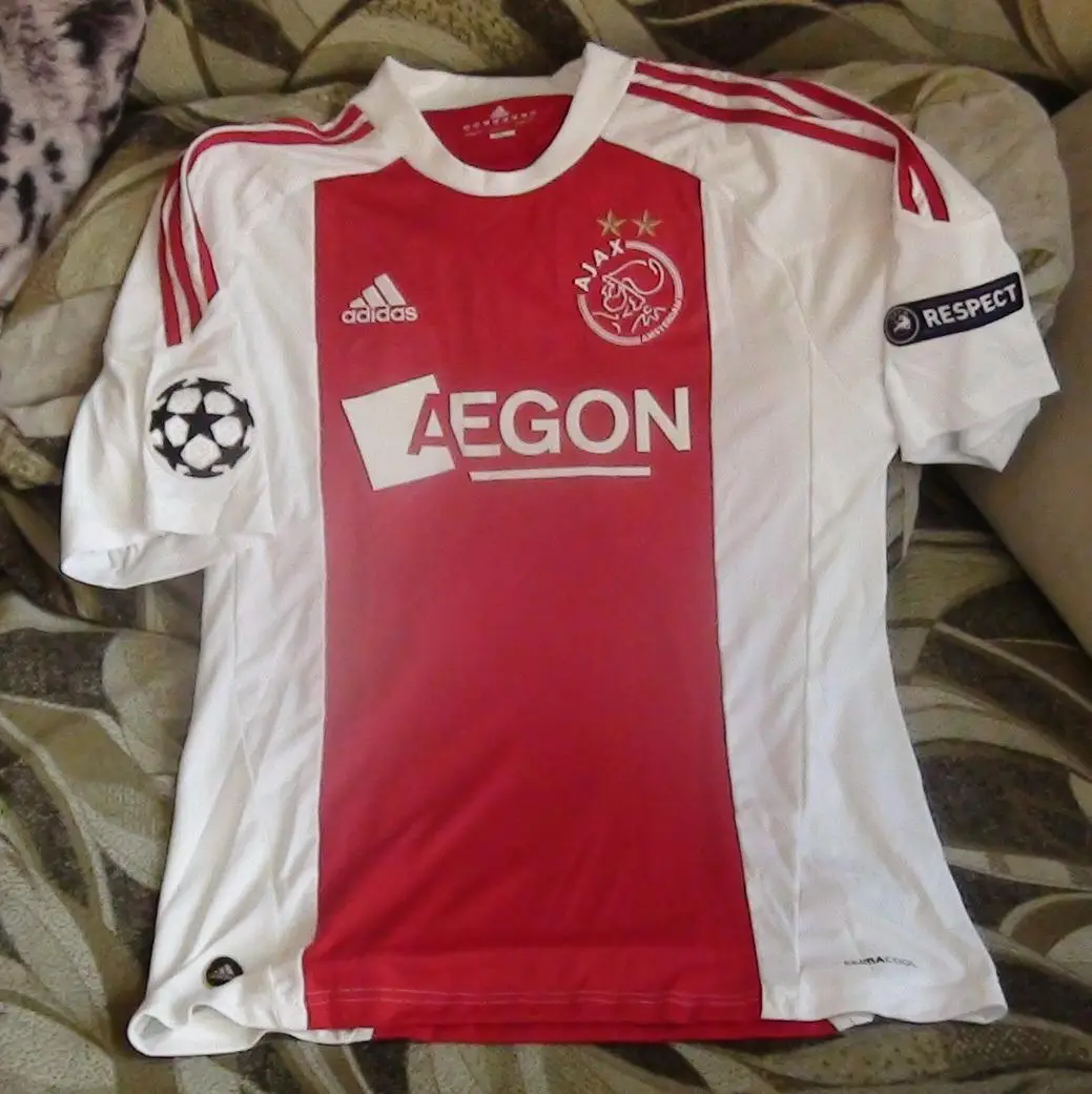 Оригинальная матчевая футболка Аякс Амстердам Нидерланды, с матча Динамо Кие
