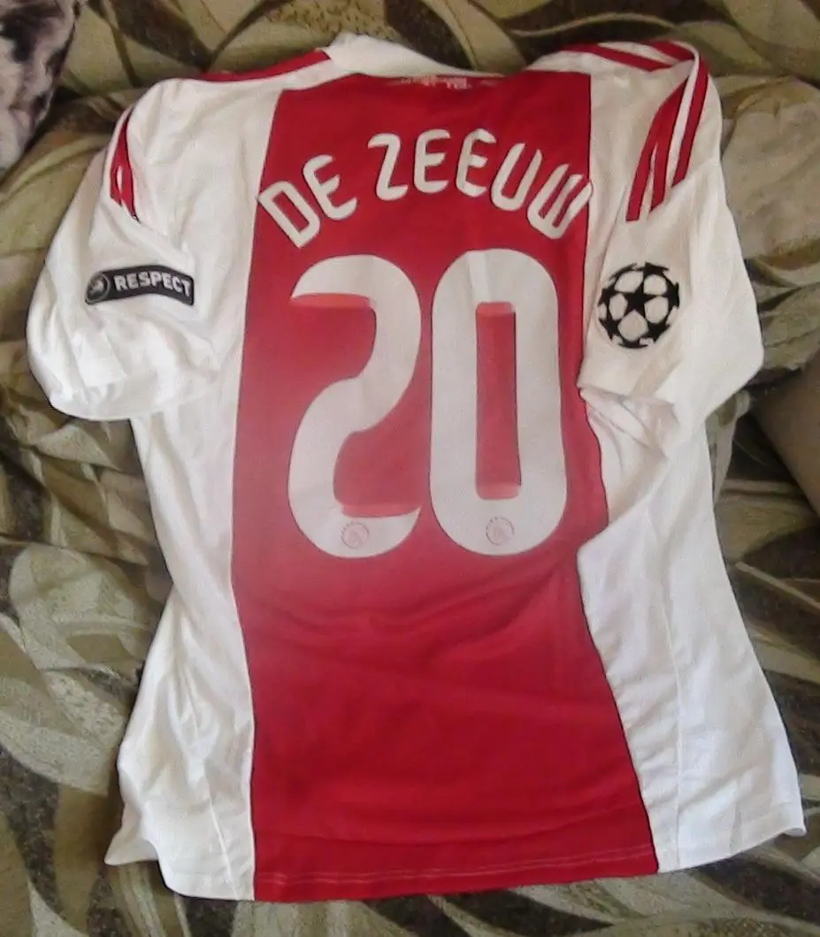 Оригинальная матчевая футболка Аякс Амстердам Нидерланды, с матча Динамо Кие 4