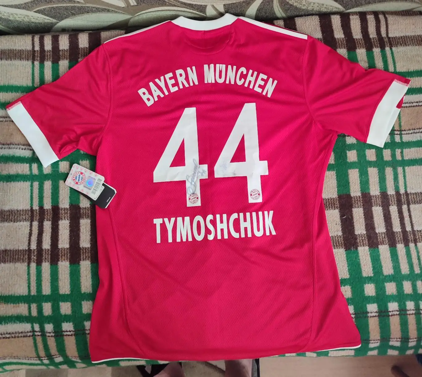 Оригинальная футболка Бавария Мюнхен, Германия, презентация А.Тимощука, автогр 3