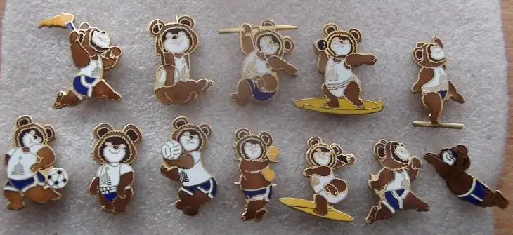 Олимпийские игры. СССР, Москва, Олимпийский Мишка, часть набора, вид 4