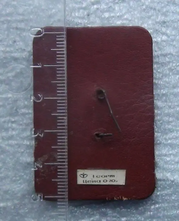 Олимпийские игры. СССР, Москва, Олимпийский Мишка, кожа, латунь 1