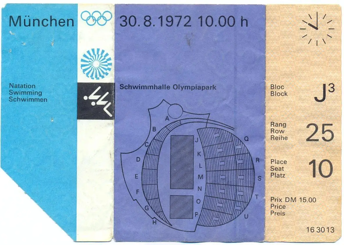 Олимпийские игры. Германия, Мюнхен, 1972 год. Плавание, 30 августа