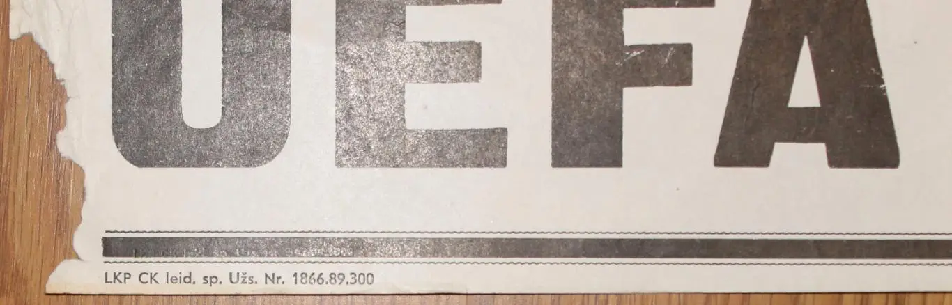 Афиша. Жальгирис Вильнюс - Црвена Звезда Белград, Югославия (Сербия) 1989 1