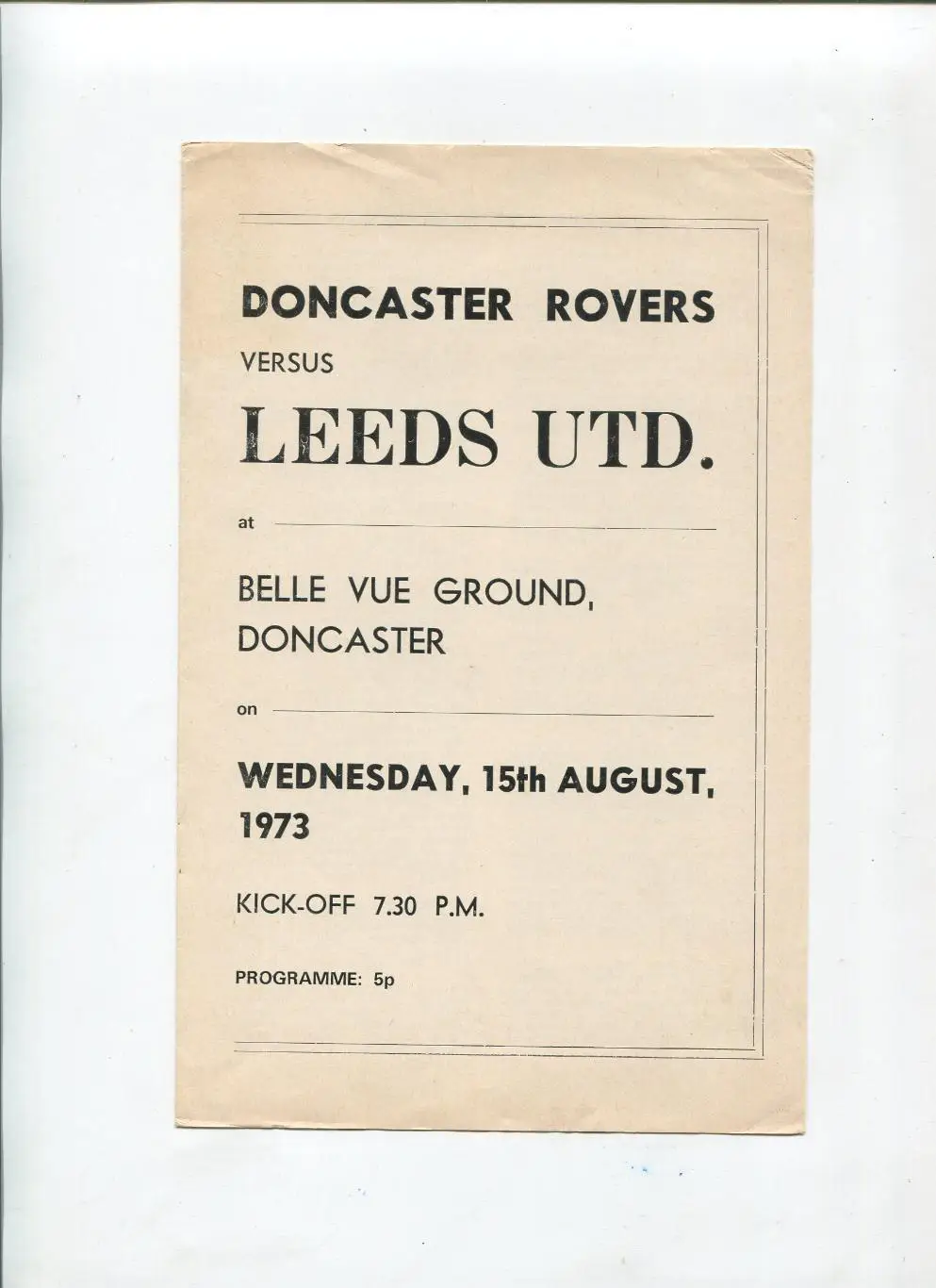 Чемпионат Англии 1973 Донкастер Роверс
