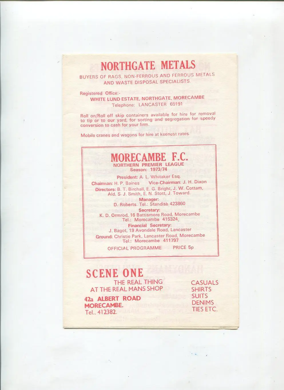 Чемпионат Англии 1973 Морекамб ФК