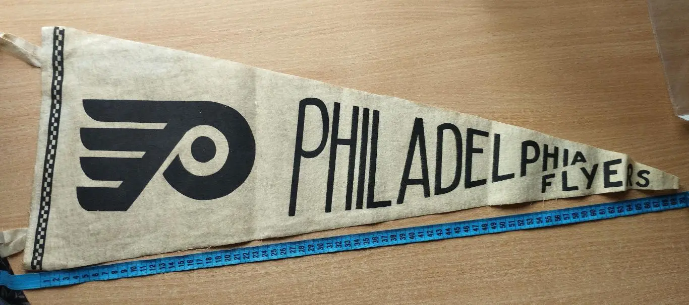 Хоккей. Филадельфия Флайерз, оригинальный вымпел 1970-х гг.