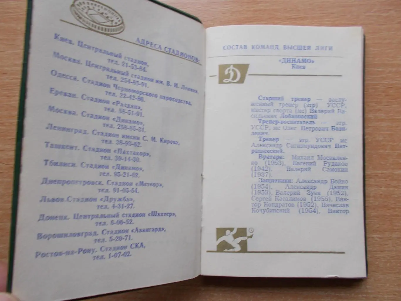 Днепропетровск 1975, справочник-блокнот 1