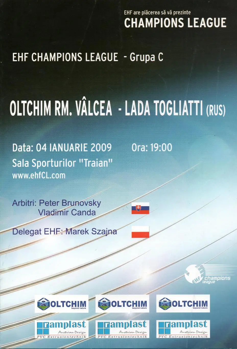 ГАНДБОЛ. Отлтхим, Румыния - Лада Тольятти 2009