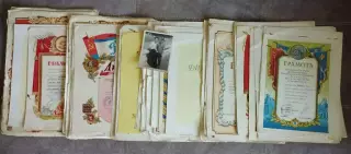 92 грамоты по борьбе на одного человека, 1953-1977 гг., Днепропетровск