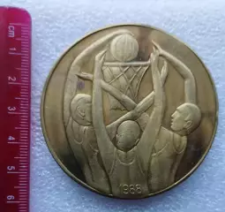 Медаль турне Атланта Хоукс НБА в СССР 1988, бронза