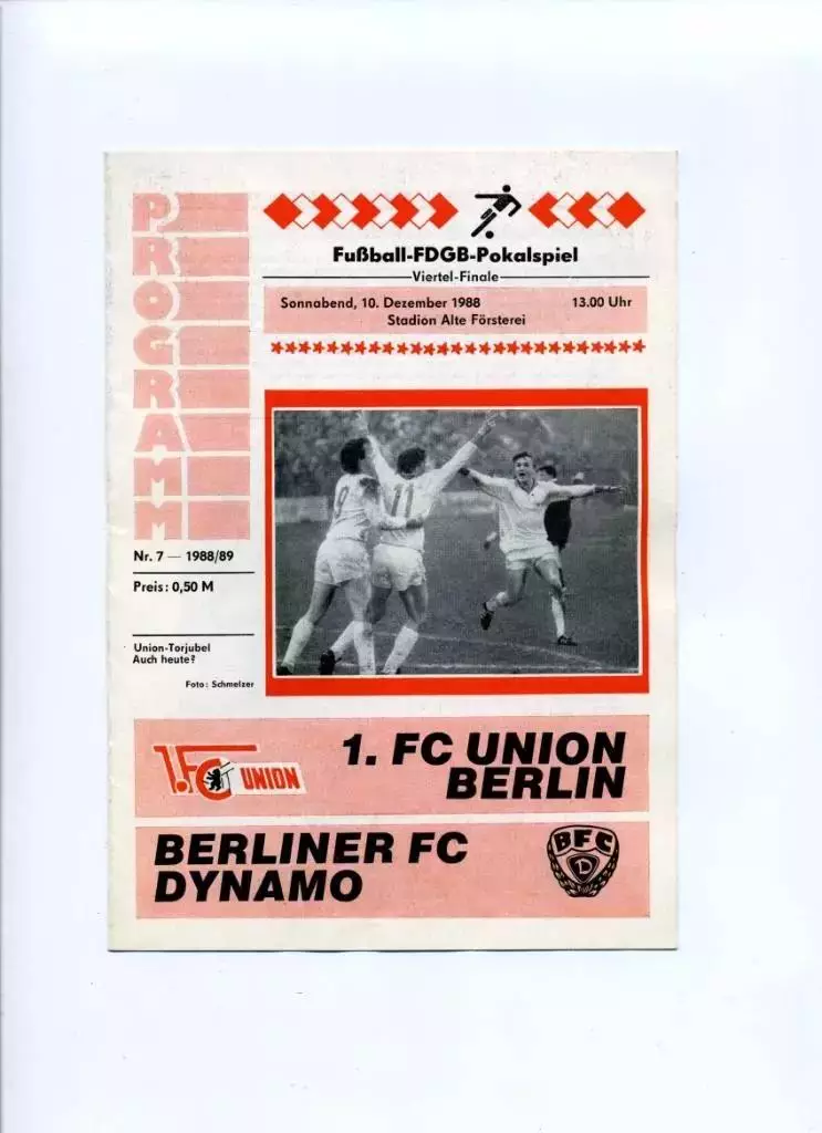 Чемпионат ГДР Унион Берлин 1988