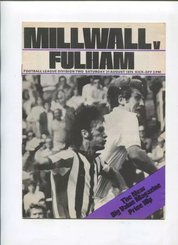 Чемпионат Англии Милволл 1974