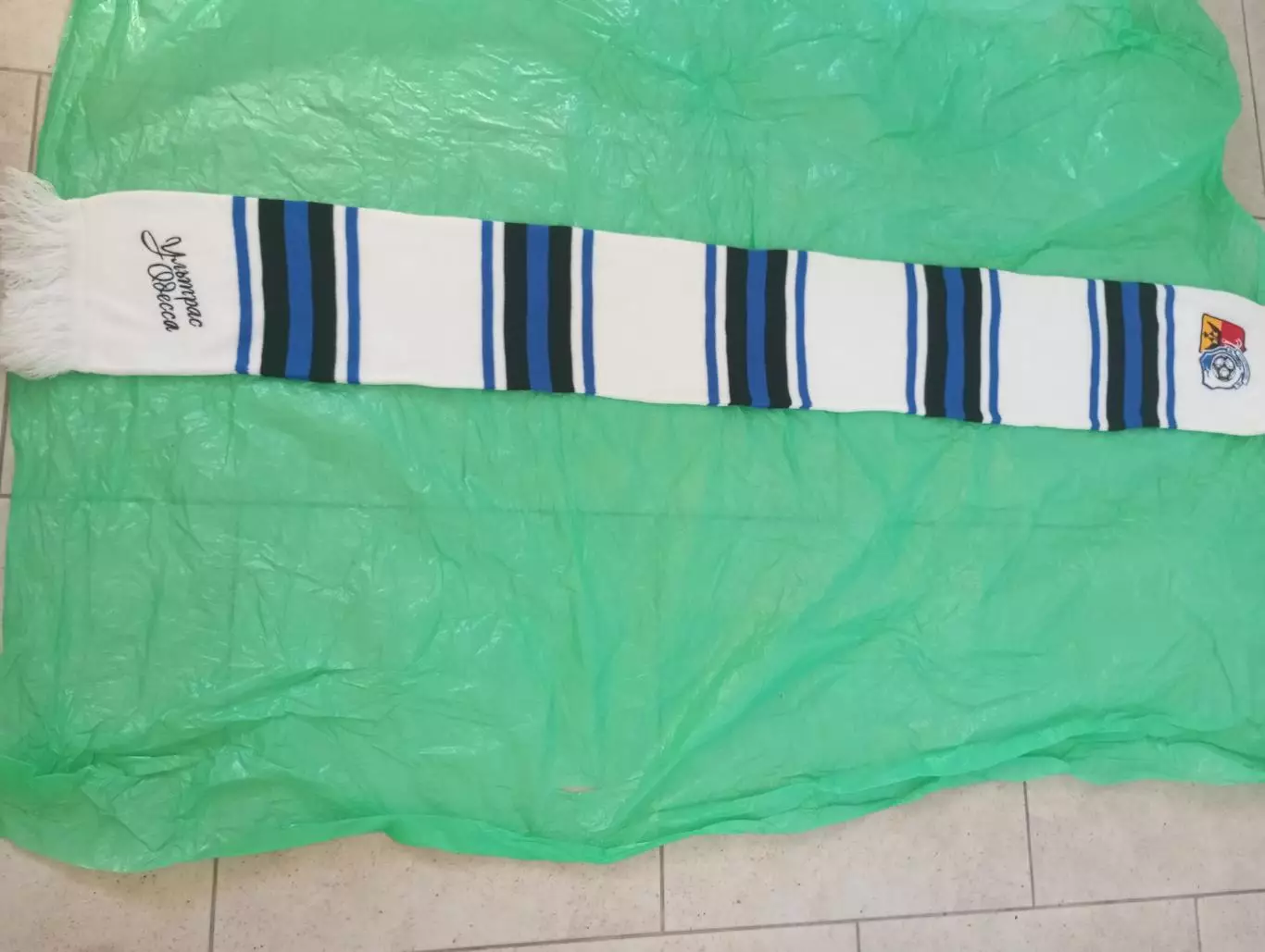 Шарф ФК Черноморец с нашивкой ультрас