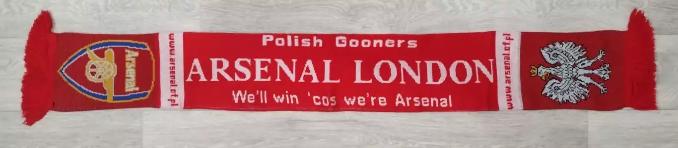 Шарф польского клуба фанатов Арсенал Лондон