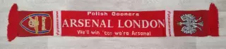 Шарф польского клуба фанатов Арсенал Лондон