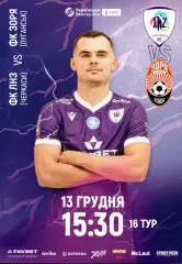 ЛНЗ Черкассы - Заря Луганск 2025-26