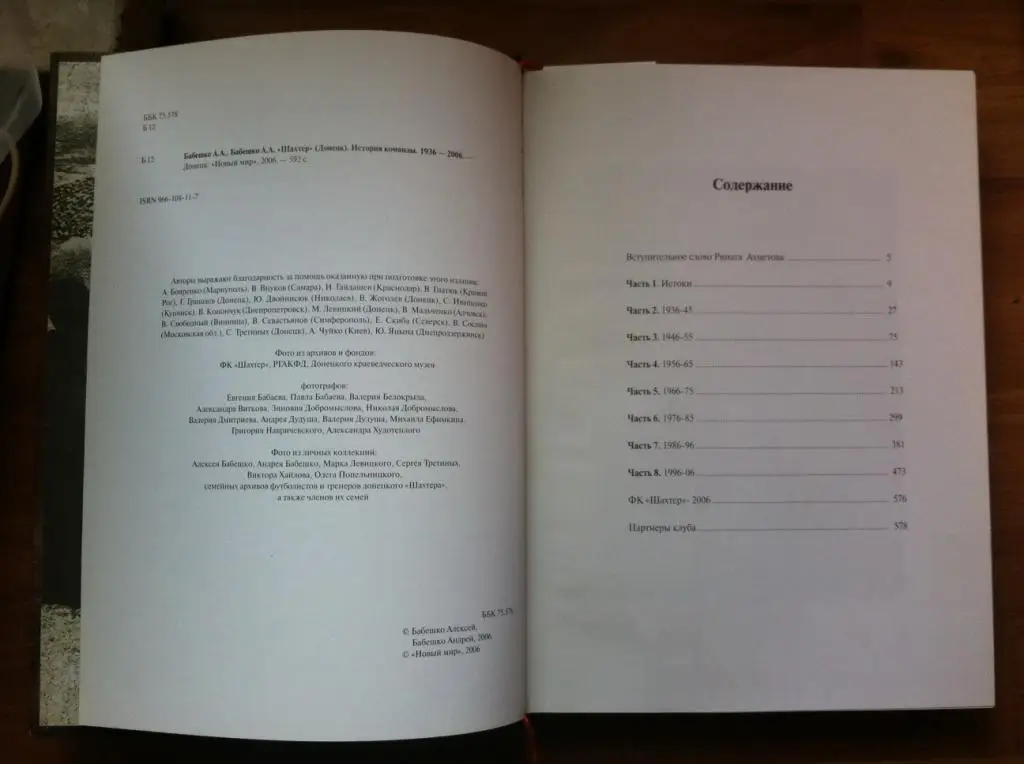 История команды Шахтер 1936-2006 1