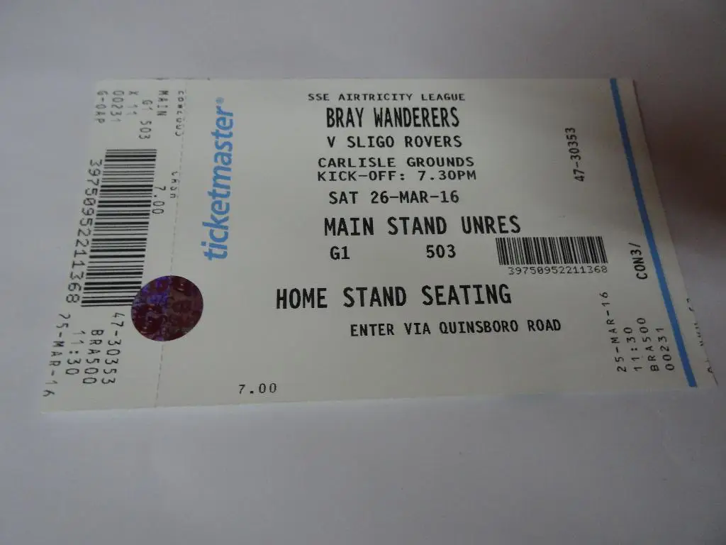 Bray Wanderers – Sligo Rovers, Брей Уондерерс - Слайго Роверс