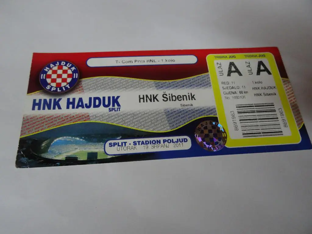 Hajduk – Sibenic, Хайдук - Шибеник