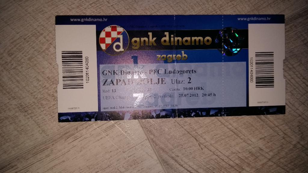 Dinamo Zagreb - Ludogorets, Динамо Загреб - Лудогорец 2012
