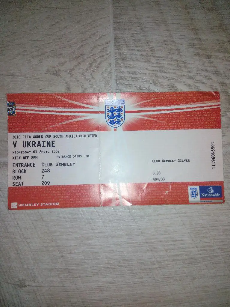 Англия - Украина, England – Ukraine 2009