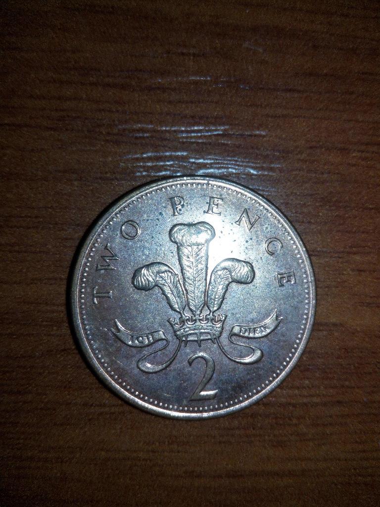 Монета 2 пенса